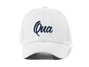 Qua Nakışlı Beyaz Spor Unisex Şapka A+ Kalite Ürün