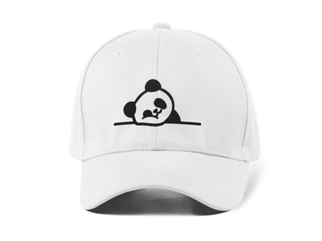 Panda Nakışlı Beyaz Spor Unisex Şapka A+ Kalite Ürün