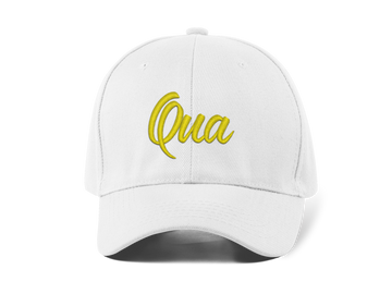 Qua Nakışlı Beyaz Spor Unisex Şapka A+ Kalite Ürün