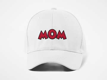 Mom Nakışlı Beyaz Spor Unisex Şapka A+ Kalite Ürün