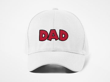Dad Nakışlı Beyaz Spor Unisex Şapka A+ Kalite Ürün