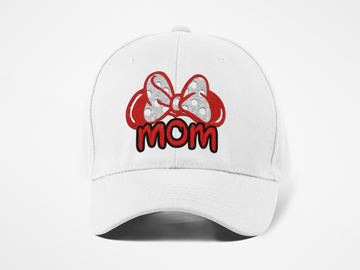 Mickey Mom Nakışlı Beyaz Spor Unisex Şapka A+ Kalite Ürün