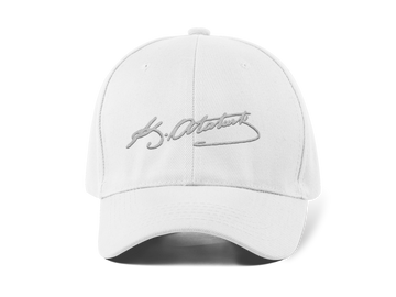 Atatürk Nakışlı Beyaz Spor Unisex Şapka A+ Kalite Ürün