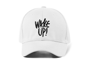 Wake Up Nakışlı Beyaz Spor Unisex Şapka A+ Kalite Ürün