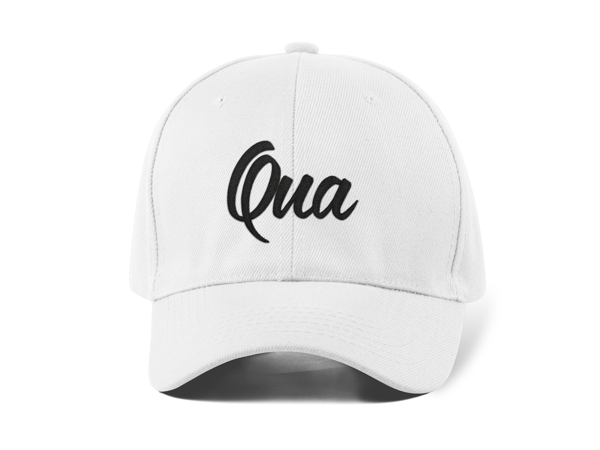 Qua Nakışlı Beyaz Spor Unisex Şapka A+ Kalite Ürün