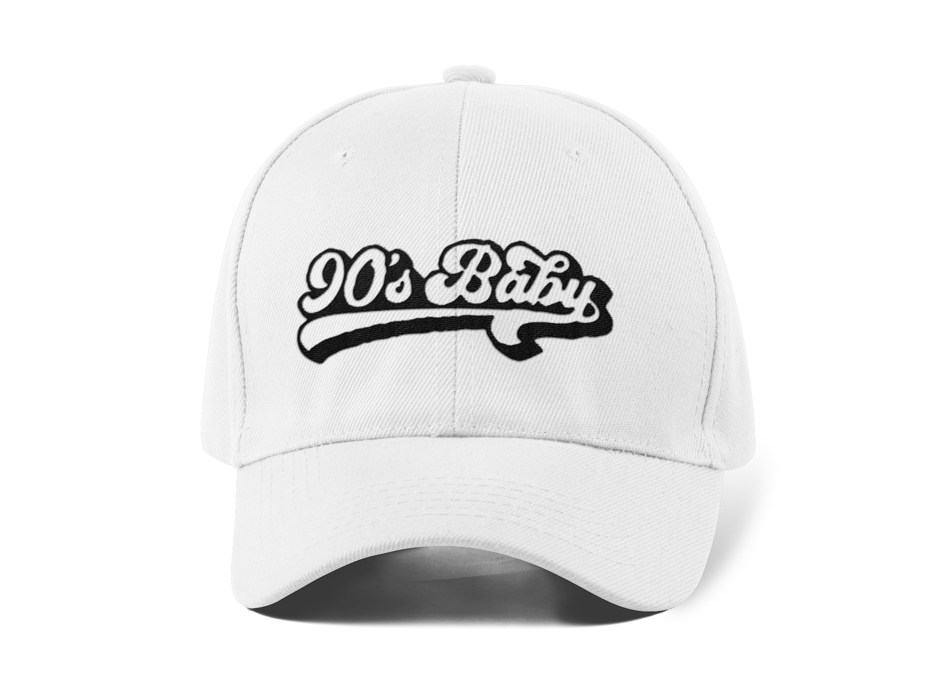 90's Baby Nakışlı Beyaz Spor Unisex Şapka A+ Kalite Ürün