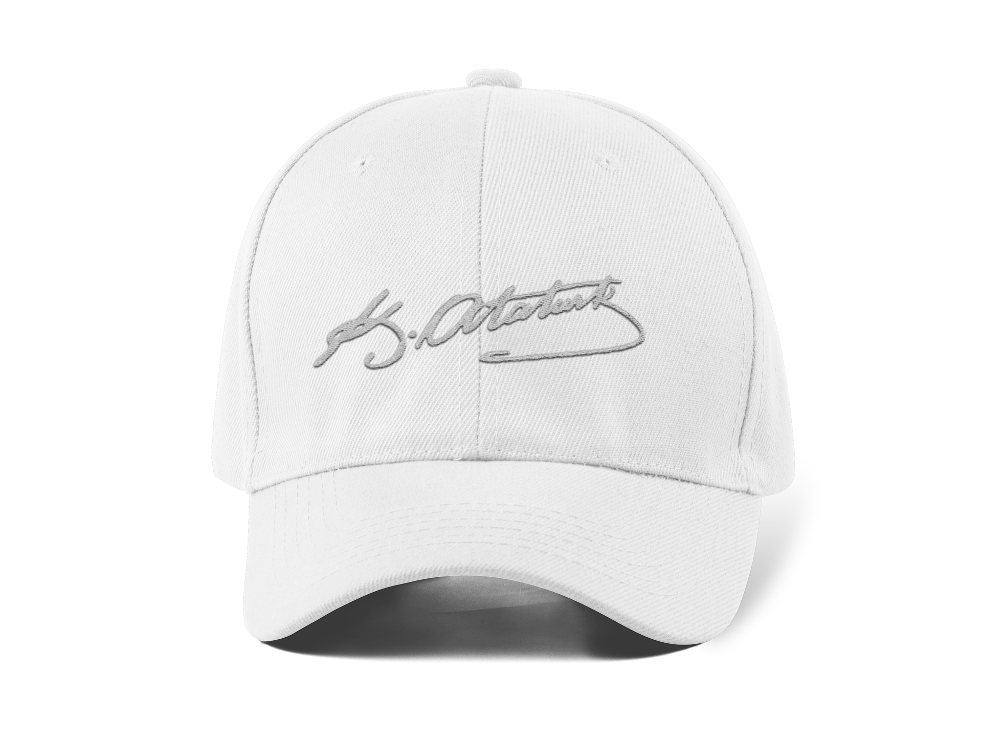 Atatürk Nakışlı Beyaz Spor Unisex Şapka A+ Kalite Ürün