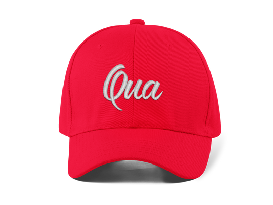 Qua Nakışlı Beyaz Spor Unisex Şapka A+ Kalite Ürün