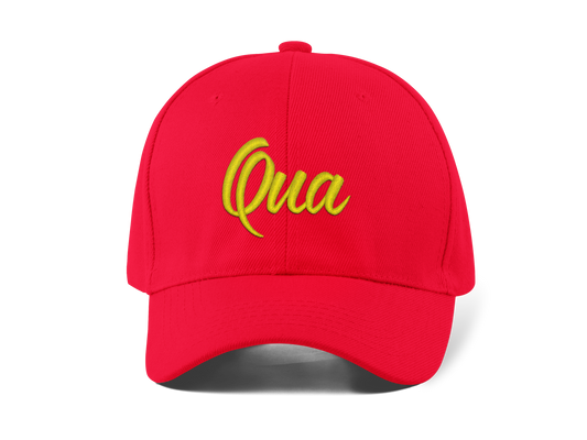 Qua Nakışlı Beyaz Spor Unisex Şapka A+ Kalite Ürün