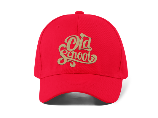 Old School Nakışlı Beyaz Spor Unisex Şapka A+ Kalite Ürün
