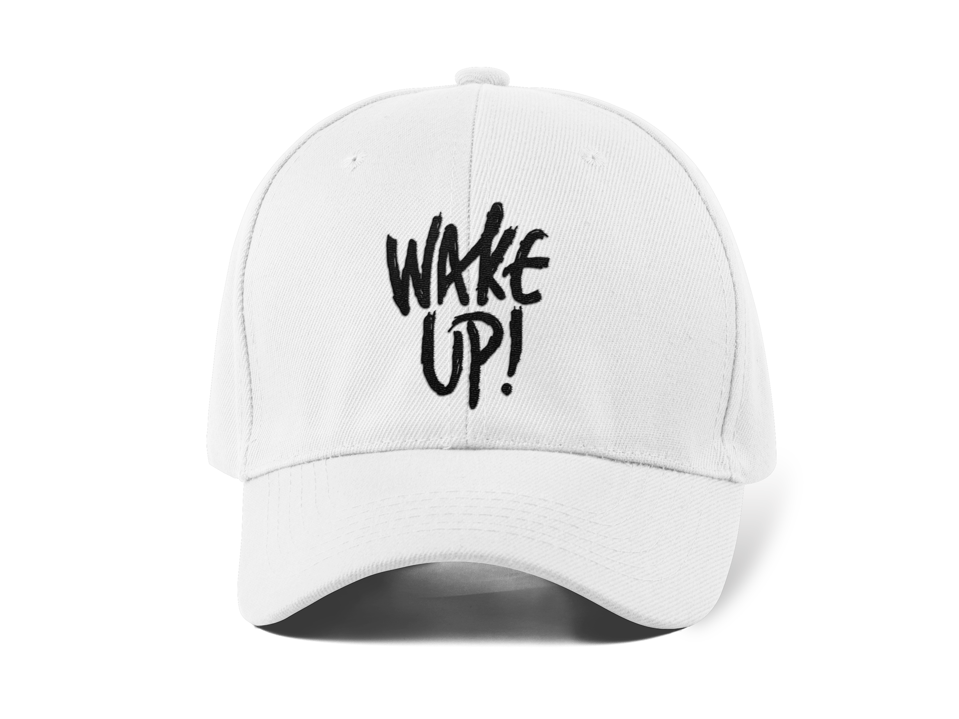 Wake Up Nakışlı Beyaz Spor Unisex Şapka A+ Kalite Ürün